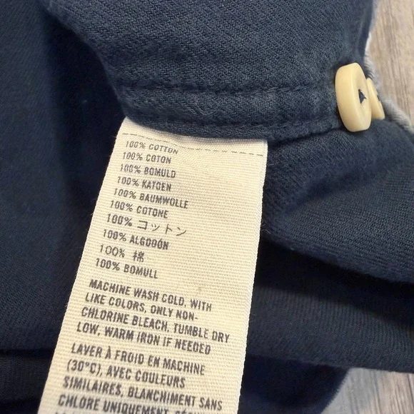 Abercrombie & Fitch Mens Small Vintage Y2K Muscle Fit Flannel Blue - Picture 5 of 6